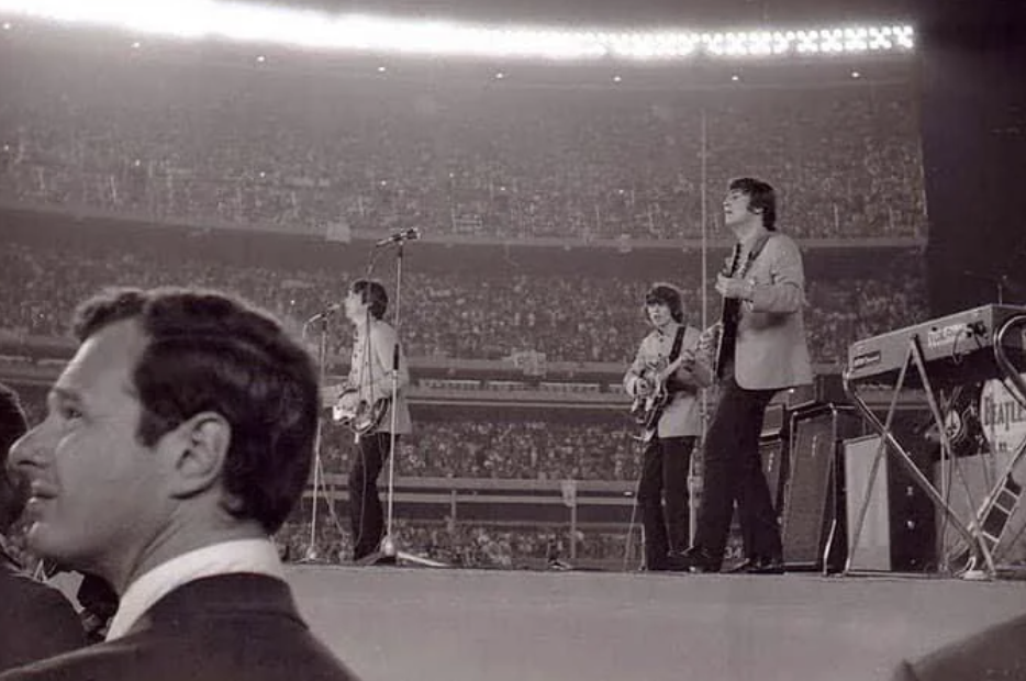 “Shea stadium concert with Brian Epstein.”